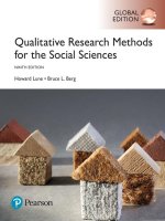 Quantitative research methods for the social sciences 9th global edtion by howard lnue berg 