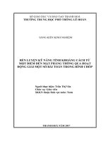 Rèn luyện kỹ năng tính khoảng cách từ một điểm đến mặt phẳng thông qua hoạt động giải một số bài toán trong hình chóp 