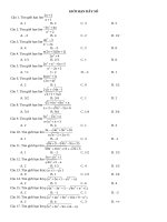 Toán 11 chương Giới hạn hàm số