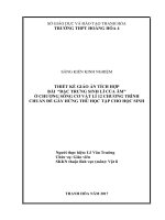 Thiết kế giáo án tích hợp bài đặc trưng sinh lí của âm ở chương sóng cơ vật lý 12 chương trình chuẩn để gây hứng thú học tập cho học sinh 