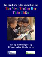 Hướng dẫn thiết lập thư viện trường học thân thiện