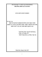 Một số kinh nghiệm hướng dẫn học sinh khối 12 cách làm phần đọc  hiểu trong bài thi môn ngữ văn, kỳ thi THPT quốc gia 