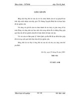 Nghiên cứu việc gắn hoạt động du lịch văn hoá sinh thái với hoạt động du lịch thắng cảnh tại vùng hồ Ba Bể, tỉnh Bắc Kạn (Khóa luận tốt nghiệp)