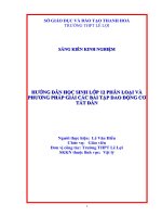 Hướng dẫn học sinh lớp 12 phương pháp giải nhanh bài tập tán sắc ánh sáng 