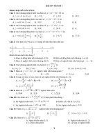 Ôn tập giải tích 12