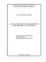 Ứng dụng số phức để giải một số bài toán hình học và lượng giác 2 