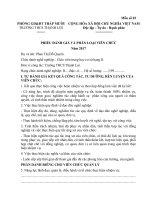 Phiếu đánh giá và phân loại Viên chức 2017 Trường trung học cơ sở