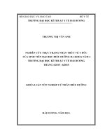 NGHIÊN cứu THỰC TRẠNG NHẬN THỨC về y đức của SINH VIÊN đại học điều DƯỠNG đa KHOA năm 4 TRƯỜNG đại học kĩ THUẬT y tế hải DƯƠNG THÁNG 42015   62015