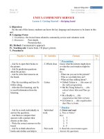 Unit 03 community service lesson 1 getting started