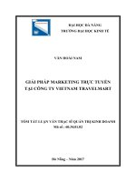 Giải pháp marketing trực tuyến tại công ty vietnam travelmart (tt) 