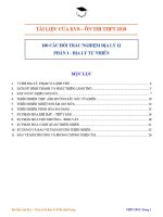 GIAO TRÌNH VAT LY    PHAN07  180 CAU HOI TRAC NGHIEM DIA LY 12 PHAN DIA LY TU NHIEN 