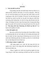 Xây dựng chiến lược marketing cho khách sạn hội an (tt) 