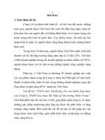 Chiến lược marketing cho sản phẩm ống nhựa của công ty TNHH hóa nhựa đệ nhất tại thị trường miền trung (tt) 