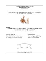 Tieu luan chuong trinh chuyen vien