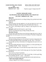 Văn kiện đại hội Chi bộ trường học