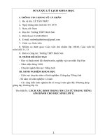 skkn Cách xác định trọng âm của từ trong tiếng Anh dành cho học sinh lớp 12