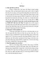 Tăng cường kiểm soát nội bộ về doanh thu và tiền thu bán hàng tại công ty TNHH MTV cấp nước đà nẵng (tt) 