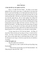 Phân tích hiệu quả hoạt động tại tổng công ty cổ phần dệt hòa khánh   đà nẵng (tt) 