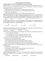 Đề thi thử THPT quốc gia môn vật lý có lời giải chi tiết đề 23 