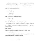 Đề thi lại Toán 8