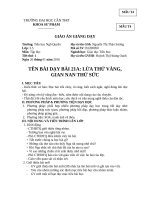 Giáo án tập đọc lớp 3 LỬA THỬ VÀNG GIAN NAN THỬ SỨC