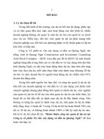 Hoàn thiện công tác quản lý dự án tại công ty cổ phần tư vấn xây dựng và đầu tư quảng ngãi (tt) 