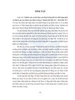 Nghiên cứu sự hài lòng của khách hàng đối với chất lượng dịch vụ khách sạn của khách sạn hàm luông ở thành phố bến tre   tỉnh bến tre (tt) 