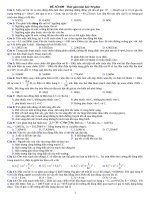 Đề thi thử THPT quốc gia môn vật lý có lời giải chi tiết đề 28 