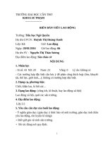 Biên bản tiết lao động Khoa sư phạm trường Đại học Cần Thơ