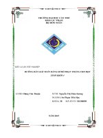 TIỂU LUẬN TỐT NGHIỆP SƯ PHẠM TIỂU HỌC HƯỚNG DẪN GIẢI TOÁN BẰNG SƠ ĐỒ ĐOẠN THẲNG CHO HỌC SINH KHỐI 4