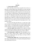 Hoạch định chiến lược công ty cổ phần nông sản thực phẩm quảng ngãi (tt) 