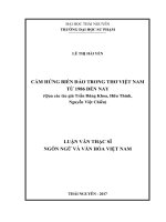 Cảm hứng biển đảo trong thơ việt nam từ 1986 đến nay 