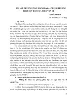 ĐỔI MỚI PHƯƠNG PHÁP GIẢNG DẠY ÁP DỤNG PHƯƠNG PHÁP DẠY HỌC DỰA TRÊN VẤN ĐỀ