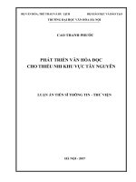 Phát triển văn hóa đọc cho thiếu nhi khu vực Tây Nguyên