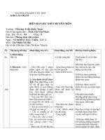 Biên bản dự giờ thực tập sư phạm tiểu học môn Tự nhiên xã hội lớp 3