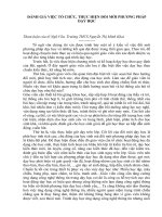 THAM LUẬN ĐÁNH GIÁ VIỆC TỔ CHỨC THỰC HIỆN ĐỔI MỚI PHƯƠNG PHÁP DẠY HỌC