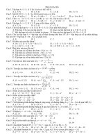 Ôn tập Toán lớp 10