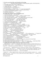 De cuong tiếng anh Lớp 11 HKII Đống Đa Hà Nội