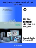 GIÁO TRÌNH  Điều khiển lập trình PLC nâng cao (Trường CĐ Nghề Đà Lạt)