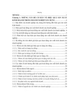 Luan van giải pháp nâng cao hiệu quả hoạt động sản xuất kinh doanh tại công ty cổ phần phát triển đô thị từ liêm