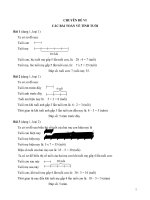 Toán nâng cao Tiểu học CHUYÊN ĐỀ 4 CÁC BÀI TOÁN VỀ TÍNH TUỔI