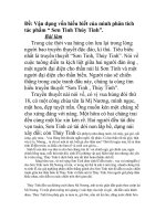 Bài tập Phân tích tác phẩm dân gian Sơn tinh thủy tinh