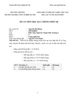 Thiết kế hệ thống chưng luyện liên tục loại tháp đĩa lỗ có ống chảy chuyền để phân tách hỗn hợp