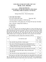 SÁNG KIẾN KINH NGHIỆM CHỦ NHIỆM Một số biện pháp Giáo dục đạo đức kỹ năng sống thông qua tiết chủ nhiệm lớp cho học sinh lớp 9A2 ở trường Trung học cơ sở Thạnh Lợi huyện Tháp Mười