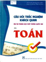 Câu hỏi trắc nghiệm khách quan môn toán