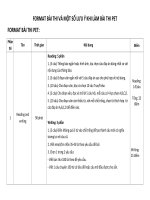 Một số lưu ý làm bài thi PET