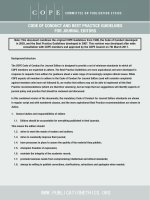 CODE OF CONDUCT AND BEST PRACTICE GUIDELINES FOR JOURNAL EDITORS