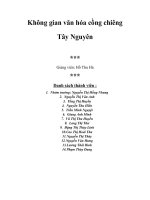 Không gian văn hóa cồng chiêng tây nguyên