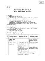 Giáo án đạo đức tiết 1 Bài 1 Kính yêu Bác Hồ