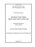 Mở thoại và kết thoại trong tiếng anh và tiếng việt